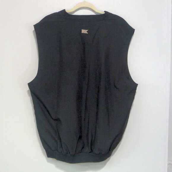 BLACK WINDBREAKER VEST GOLF BOATING LARGE - Picture 3 of 9